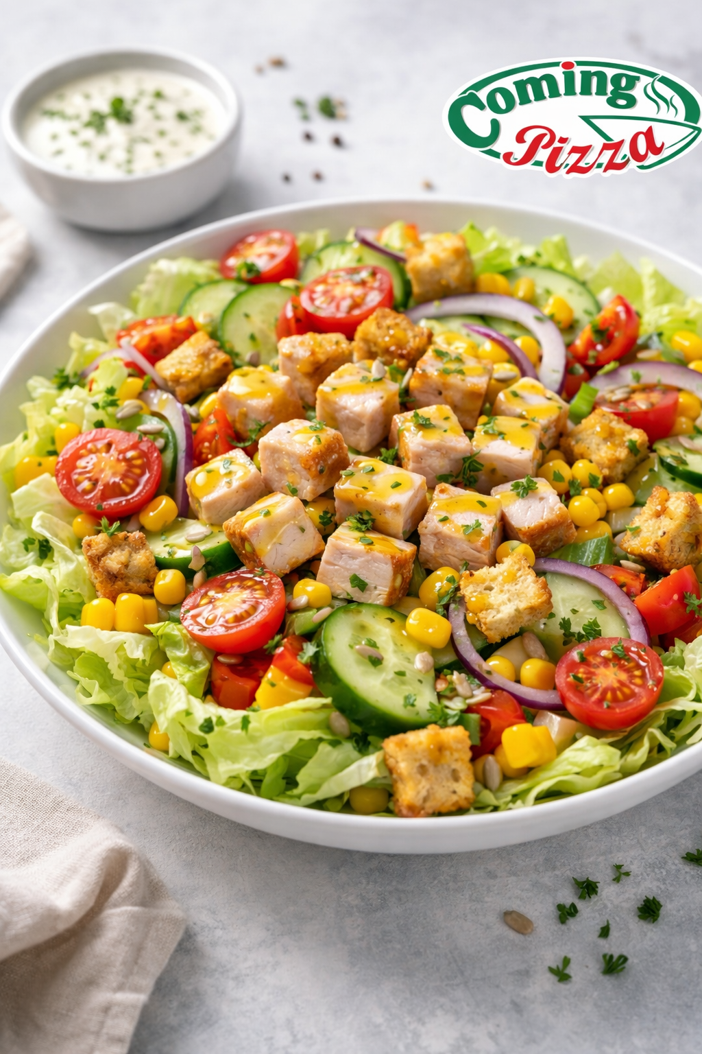 Coming Pizza Blankenburg Coming Pute Salat