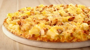 Pizza Curry-Huhn